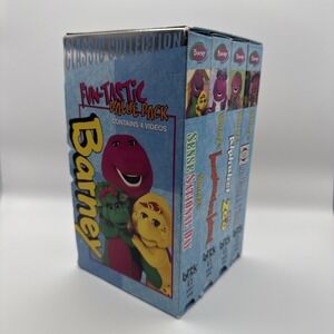 Barney Classic Collection Fun-tastic Value Pack VHS 4-Tape Set Show Collection